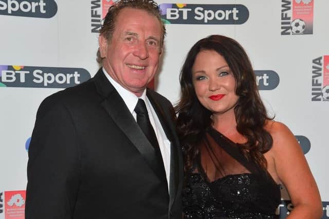 Gerry Armstrong with his partner Deborah