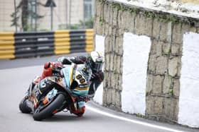 Peter Hickman on the FHO Racing BMW in opening free practice at the Macau Grand Prix. Picture: Stephen Davison/Pacemaker Press