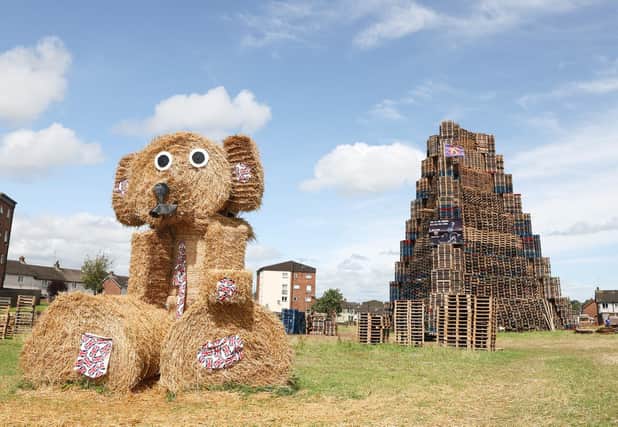 Redmanville bonfire in Portadown, Co. Armagh, which is being lit on Monday, July 10 at 11.30pm