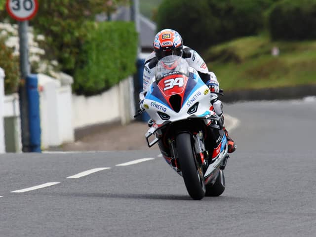 Alastair Seeley has qualified in pole position on his SYNETIQ BMW for the Superstock races at the North West 200