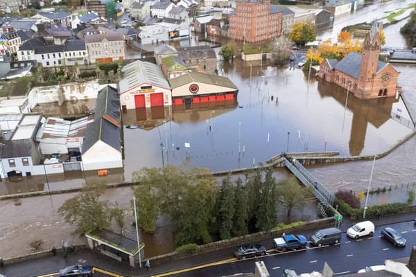 The public are advised to avoid Newry City Centre as it is experiencing unprecedented levels of flooding due to the canal bursting its banks overnight. Jonathan Porter / Press Eye