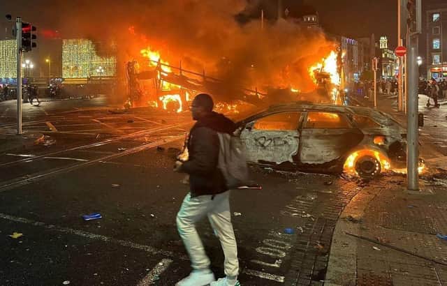 Violence erupted in Dublin last month after a knife attack left several people injured. The riot involved incidents of vandalism, arson, looting, and assaults on gardaí and members of the public.