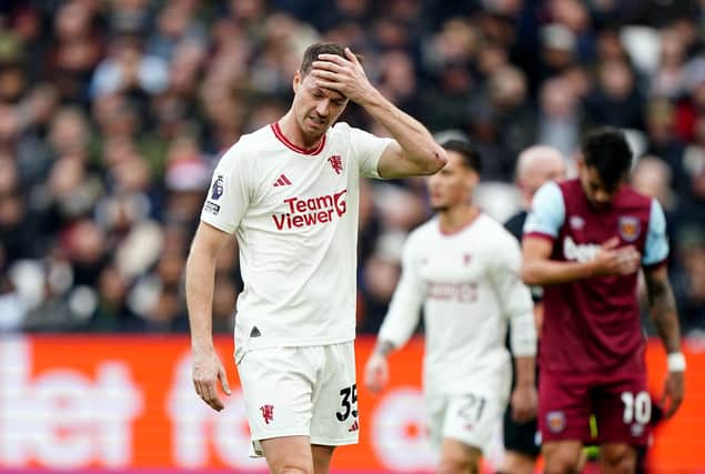 Northern Ireland and Manchester United's Jonny Evans during the Premier League loss to West Ham United at the London Stadium. (Photo by Zac Goodwin/PA Wire).
