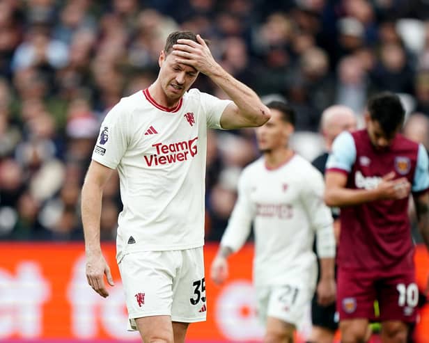Northern Ireland and Manchester United's Jonny Evans during the Premier League loss to West Ham United at the London Stadium. (Photo by Zac Goodwin/PA Wire).