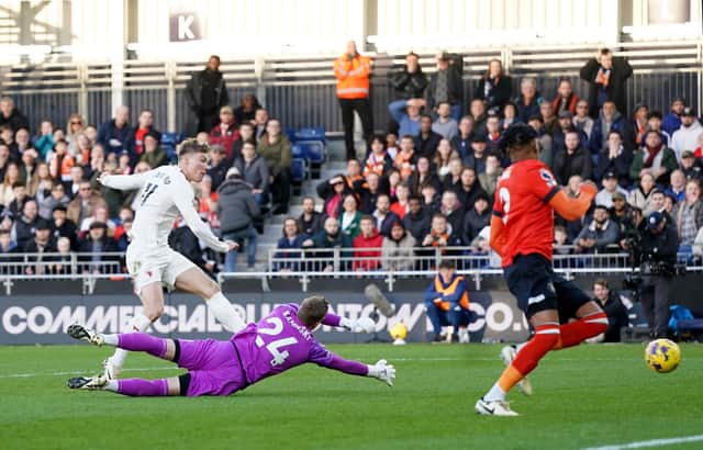 Manchester United's Rasmus Hojlund, whose goals against Luton on Sunday made him the youngest player ever to score in six consecutive Premier League games. (Photo by Bradley Collyer/PA Wire)