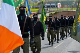 The committee report said the continued presence of paramilitaries was a ‘festering wound on society in Northern Ireland’