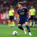 Northern Ireland's Ceadach O'Neill made his first competitive start for Arsenal on Tuesday night. (Photo by Alex Caparros/Getty Images)