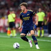 Northern Ireland's Ceadach O'Neill made his first competitive start for Arsenal on Tuesday night. (Photo by Alex Caparros/Getty Images)