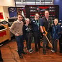 4. Springsteen - A Tribute Frontman Monte Thompson with the team at Odeon Belfast