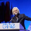 Bob Geldof speaking at the One Young World summit at the ICC in Belfast. Credit: One Young World/PA Wire