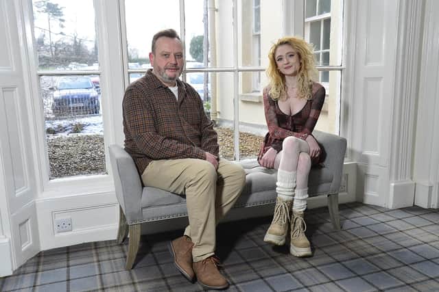 Gary McMichael, CEO of ASCERT, with former X-Factor star, singer and social media influencer Janet Devlin, who has overcome her own struggles with alcohol