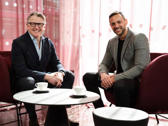 Top Belfast communications agency MCE acquired by Cavendish. Pictured in Belfast are Paul McErlean, founder of MCE and Carl Daruvalla, CEO of Cavendish