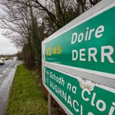 Parts of Northern Ireland could soon have road signs in English and Irish like in the Republic of Ireland, as the Sinn Fein infrastructure minister John O'Dowd announces plans for a pilot of the signage in Belfast. Photo: Liam McBurney/PA Wire