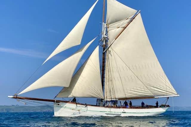 The pilot cutter Pellew is one of two tall ships touring the UK - including a stop in Northern Ireland. Photo: Woodenships.co.uk