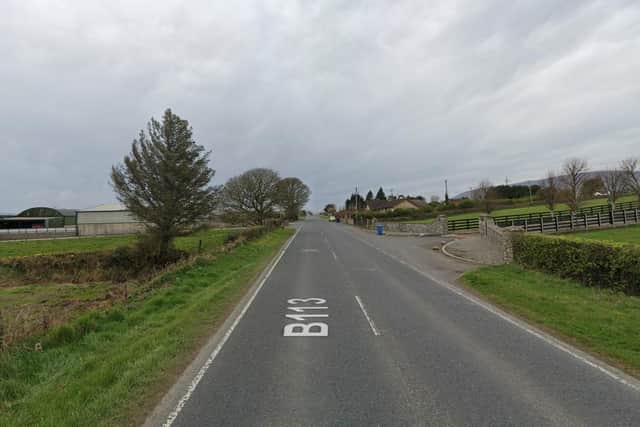 A general view of the Forkhill Road outside Newry. A collision on the road on Saturday has resulted in the death of a man in his forties.Photo: Google.