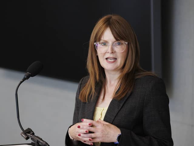 Caoimhe Archibald faced questions from MLAs on energy supports as businesses and households in the region continue to feel the impacts of rising fuel prices as a result of the US and Israel's war in Iran.