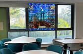 The historic stained glass being retained as part of the £72m Ballycastle Shared Education Campus development