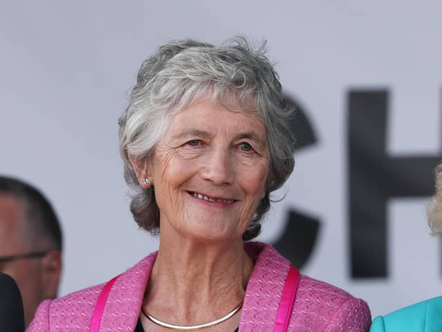 Catherine Connolly told reporters in Glasgow on Thursday that it is “for the people of Scotland to determine their future” when it comes to independence.