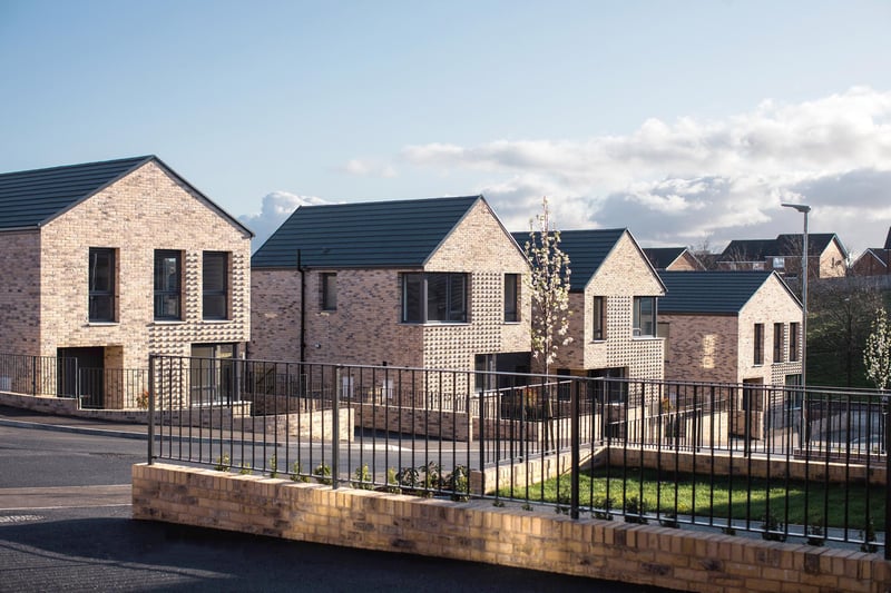Gardenmore Green, Dunmurry – Urban social housing project helping to tackle the housing crisis in West Belfast by Hall Black Douglas Architects. Credit: Joe Laverty photography