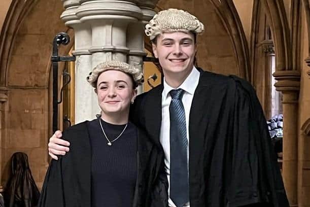 Mock Barristers Hester Hutchinson and Dylan Sloan