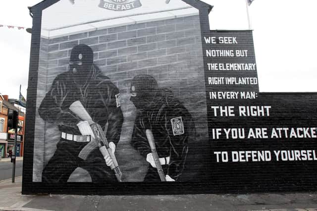 A UVF Mural in east Belfast. Photo: Paul Faith/PA Wire