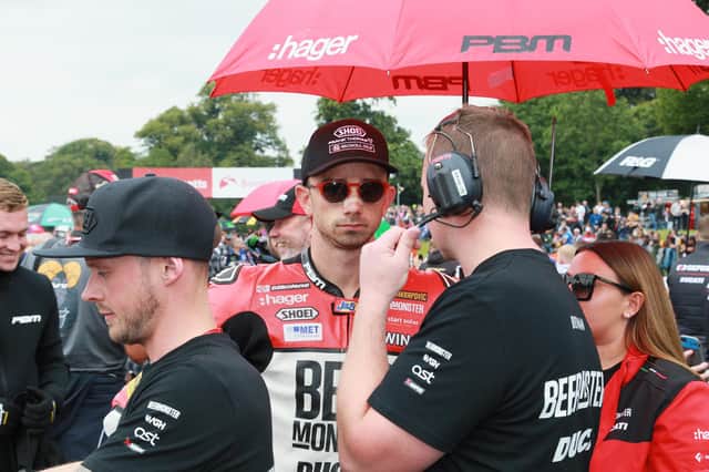 BeerMonster Ducati rider Glenn Irwin was third fastest in free practice on Friday at Donington Park.