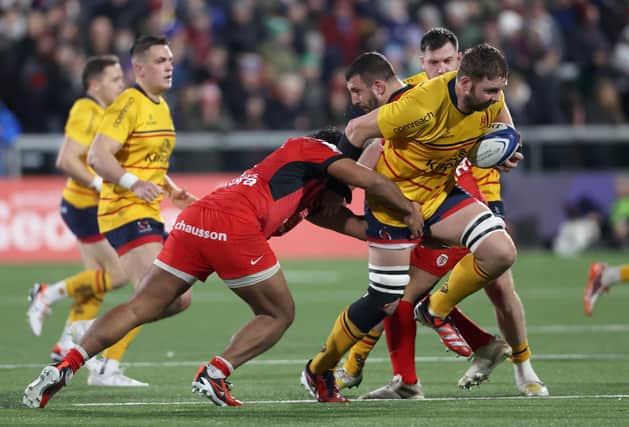 Ulster's Iain Henderson on show against Toulouse in the Investec Champions Cup at Kingspan Stadium. (Photo by Liam McBurney/PA Wire).
