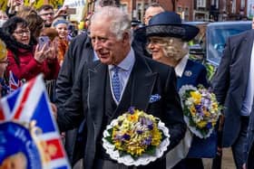 Coronation Day, how different it will all be this time round when King Charles is crowned with `the grandest aristocrats in the land along with almost all their fellow hereditary peers’ being excluded from the event. Pictured are HRH their Royal Highness The King Charles and Queen Camilla