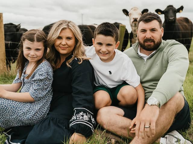 Lauren Chambers, owner of Portrush-based LIT Photography is the only NI photographer selected for the honour by Professional Photo Magazine. She is pictured with husband Jason and children Taylor and Isla. Credit: Dear Mona Photography