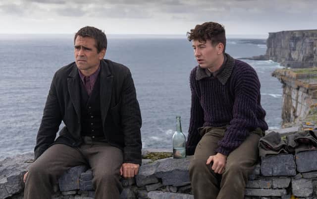 Colin Farrell (L) and Barry Keoghan in The Banshees Of Inisherin.