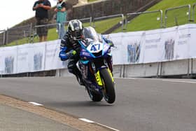 Richard Cooper won the opening Supersport race at the North West 200 on the BPE by Russell Racing Yamaha