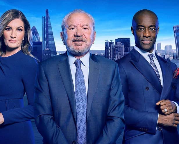 Lord Sugar and his Apprentice lieutenants, Baroness Brady and Tim Campbell