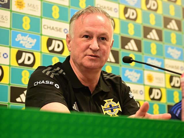 Northern Ireland manager Michael O'Neill. (Photo by Arthur Allison/Pacemaker Press)