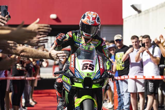 Jonathan Rea finished finished third in the opening race on Saturday at Portimao in Portugal and also claimed third in Sunday's Superpole race.