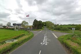 Police say a man in his sixties died following a road traffic collision at the Springmount Road area of Clough today. Pictured is a general view of the Springmount Road.Photo: Google