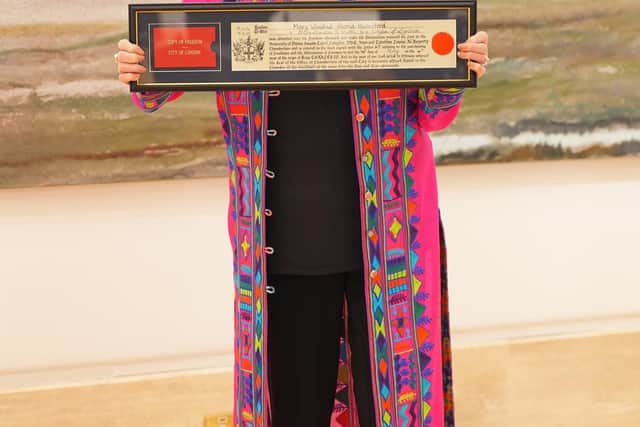Gloria Hunniford after she received the Freedom of the City of London in May