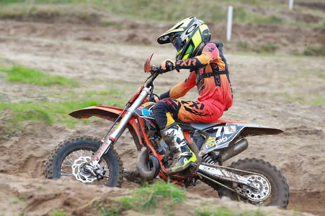 Portadown’s Ethan Gawley was the overall winner of the 65cc class at Magilligan MX Park.