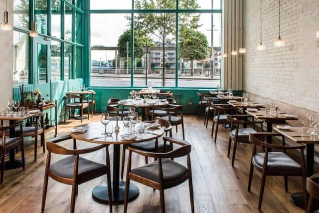 Michelin-starred restaurant OX looks out onto the River Lagan