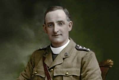 Fr Willie Doyle, a chaplain to the British Army’s 16th (Irish) Division, persistently ran into battle to rescue wounded troops or pray with the dying