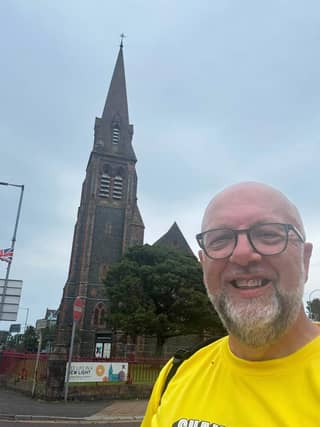 Archdeacon Mark Harvey from Shankill Church of Ireland Parish in Lurgan treked 130 miles in nine days.