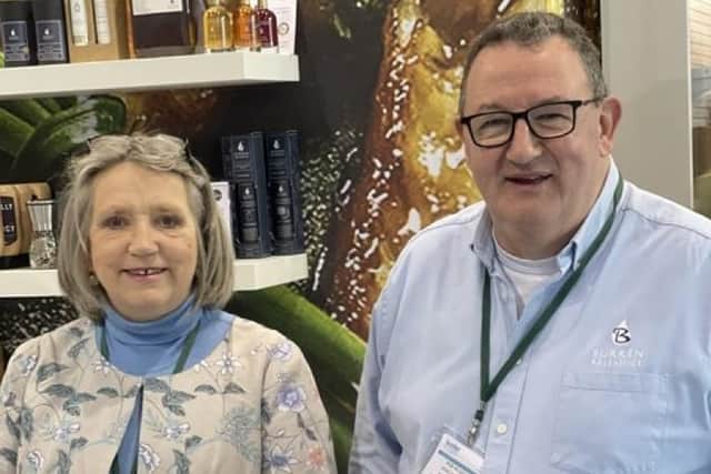 Suzy Hamilton Stubber and Bob McDonald of Burren Balsamics, a top UK food brand