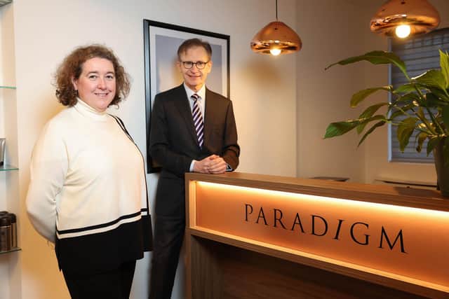 Consultant plastic surgeon, Brendan Fogarty FRCS (Plast) and Joanne Scannell, nursing lead at Paradigm
