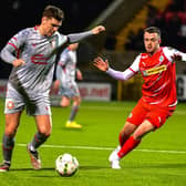 Stephen Teggart, in action for Portadown against Cliftonville last season, has made the move to Glenavon this summer. (Photo by Andrew McCarroll/Pacemaker Press)