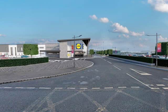 The proposed new Lidl store on Boucher Road, Belfast