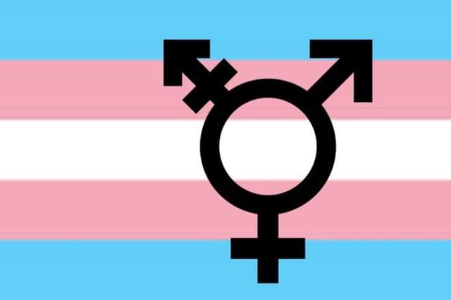 Transgender flag and logo