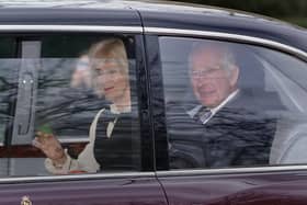 King Charles III and Queen Camilla leave Clarence House in London today. The King has been diagnosed with a form of cancer and has begun a schedule of regular treatments, and while he has postponed public duties he "remains wholly positive about his treatment", Buckingham Palace said