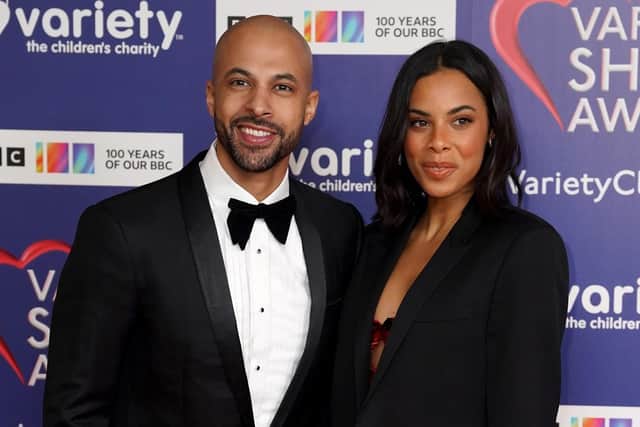 TV presenter Marvin Humes and Rochelle Humes