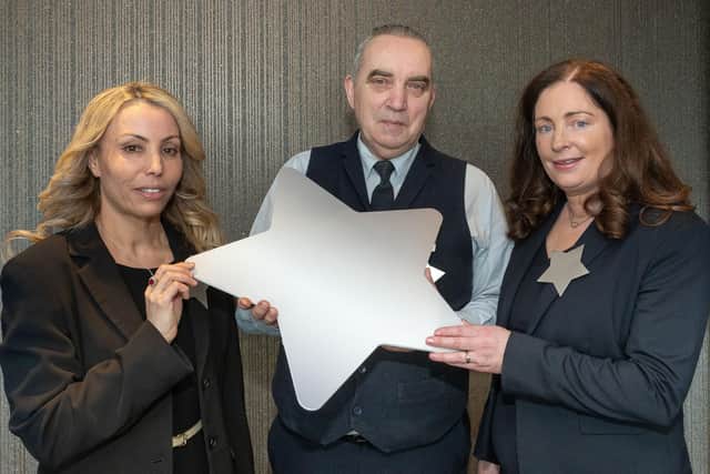 Hotel heroes from north west/Londonderry: Soulef Bounaaja, executive head housekeeper, Everglades Hotel, Martin Kelly, barman, The Waterfoot Hotel and Sharon Dunne, revenue manager, Bishop's Gate Hotel