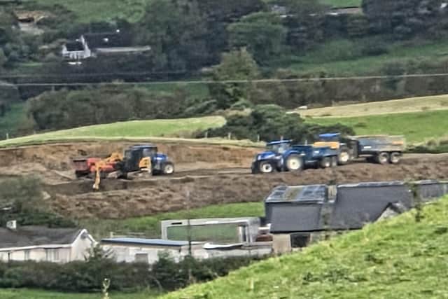 Work going on at the protected site