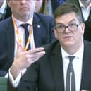 Former Foreign, Commonwealth & Development Office (FCDO) boss Sir Olly Robbins appearing before the Foreign Affairs Committee at the Houses of Parliament in London. The Foreign Office's top civil servant left his post after it emerged the department had overruled a security vetting process to clear Lord Peter Mandelson to become UK ambassador to the US. Picture date: Tuesday April 21, 2026. PA Photo. Photo credit should read: House of Commons/UK Parliament/PA Wire
